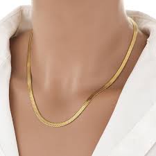 MiMi Snake Chain Waterproof Stainless Steel Necklace for Men & Women