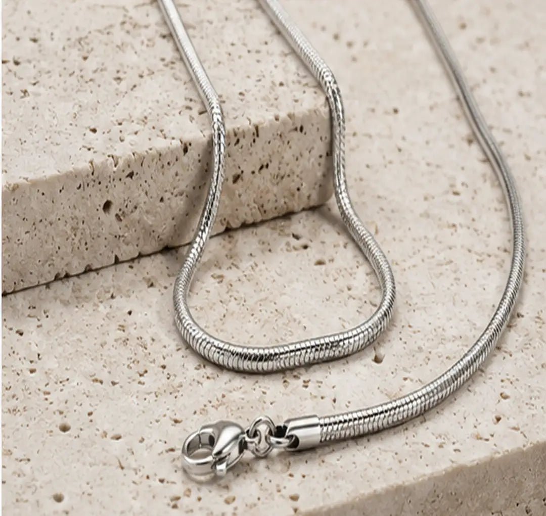 MiMi Snake Chain Waterproof Stainless Steel Necklace for Men & Women - MiMi