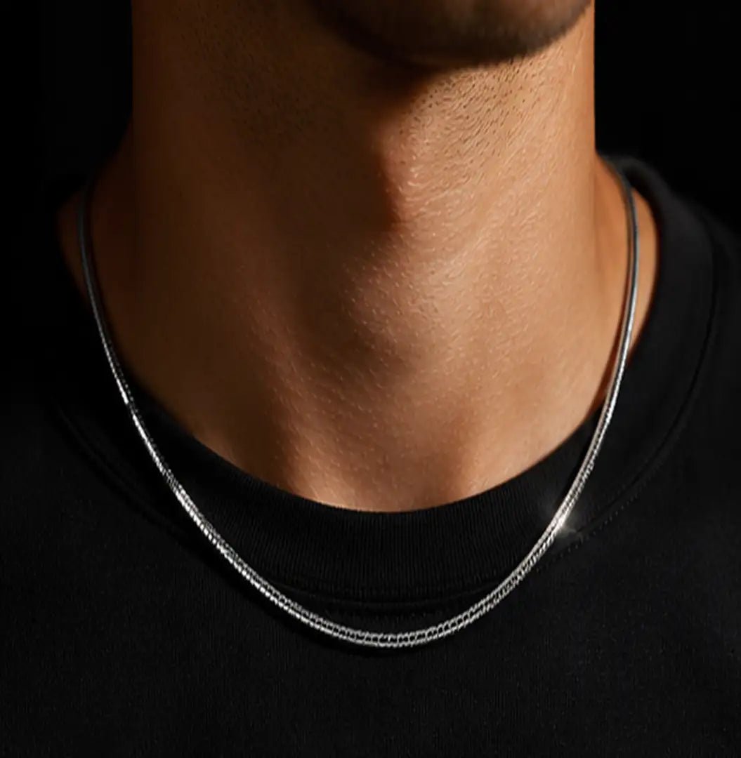 MiMi Snake Chain Waterproof Stainless Steel Necklace for Men & Women - MiMi